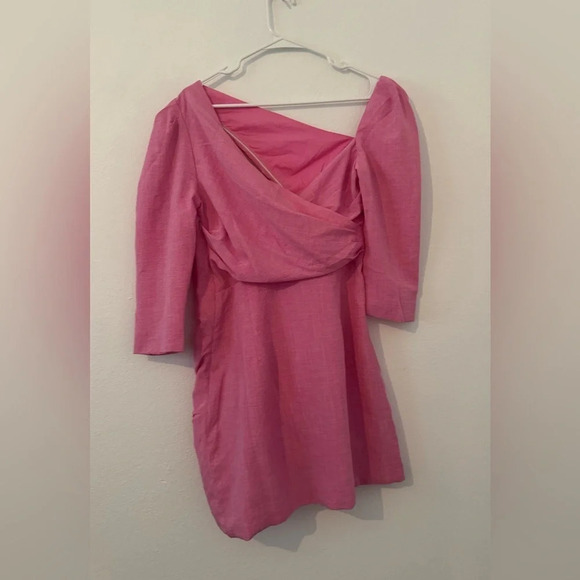 Atoir Perfect Places Cut Out Rouching Mini Dress Pink Party Cocktail NWT US 8 - Picture 2 of 11